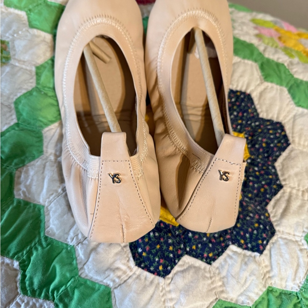 Beige Ballet Flats - Picture 3 of 4